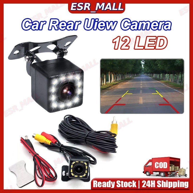 12 Led Hd Car Rear View Camera Auto Parking Reverse Backup Camera Night ...