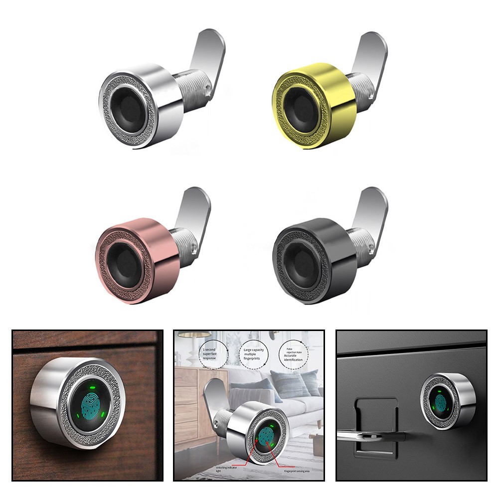 Keyless Mini Fingerprint Drawer Mailbox Lock File Lock