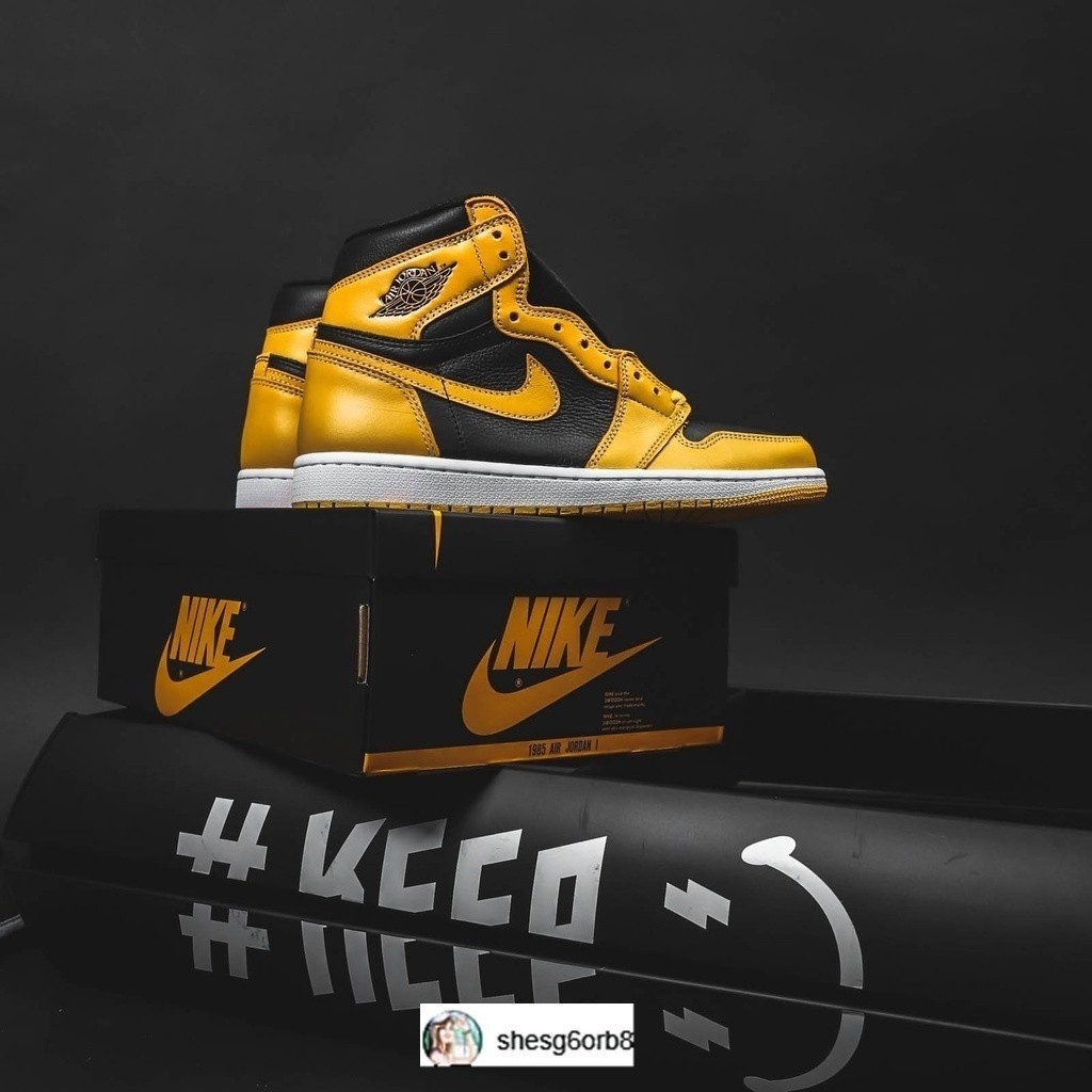 AIR JORDAN 1 High Pollen And AJ1 Wudang Yellow Black 555088 701. LMBT Shopee Philippines