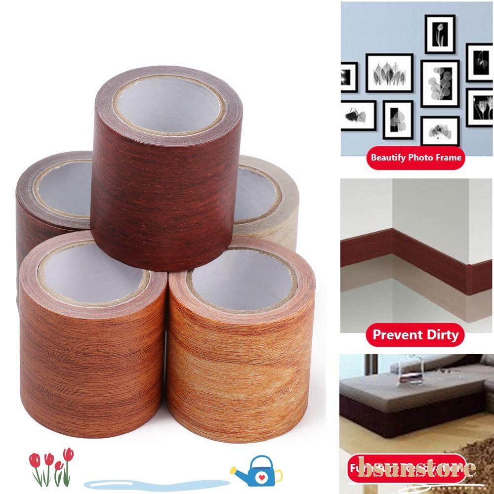BSUNS Furniture Repair Tape, Selfadhesive Wood Grain Floor Renovation