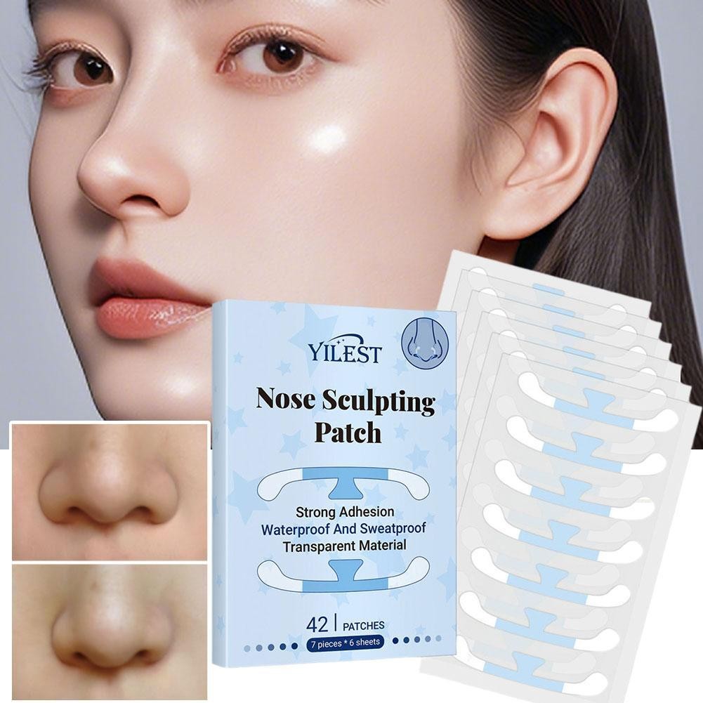 Box Invisible Nose Stickers Non-irritating Shrinking Nose Wing Sticker ...