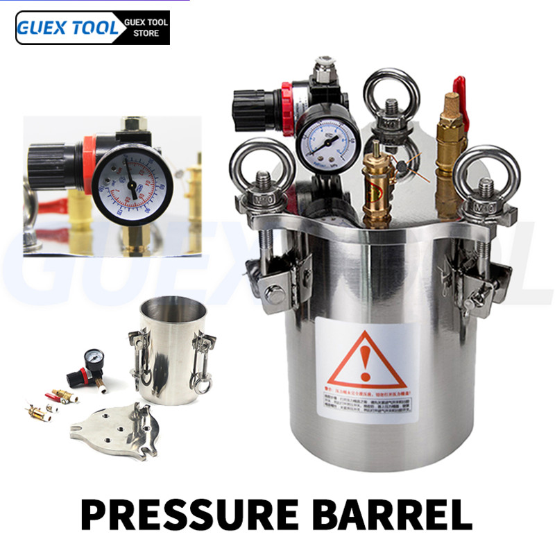 Dispenser Pressure Tank 1L/2L Manual Dispenser Glue Pressure Storage ...