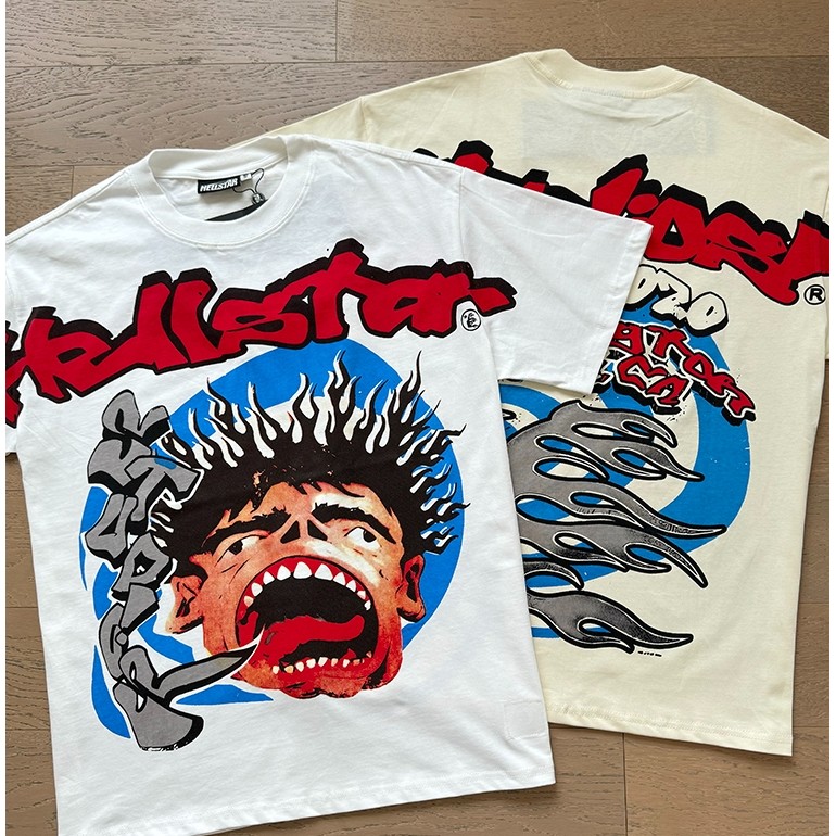 Realistic Hellstar Big Head Baby Cartoon Printed High Street Cotton ...