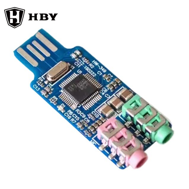 CM108 USB Sound Card Module Free Driver for Laptop Computer External ...