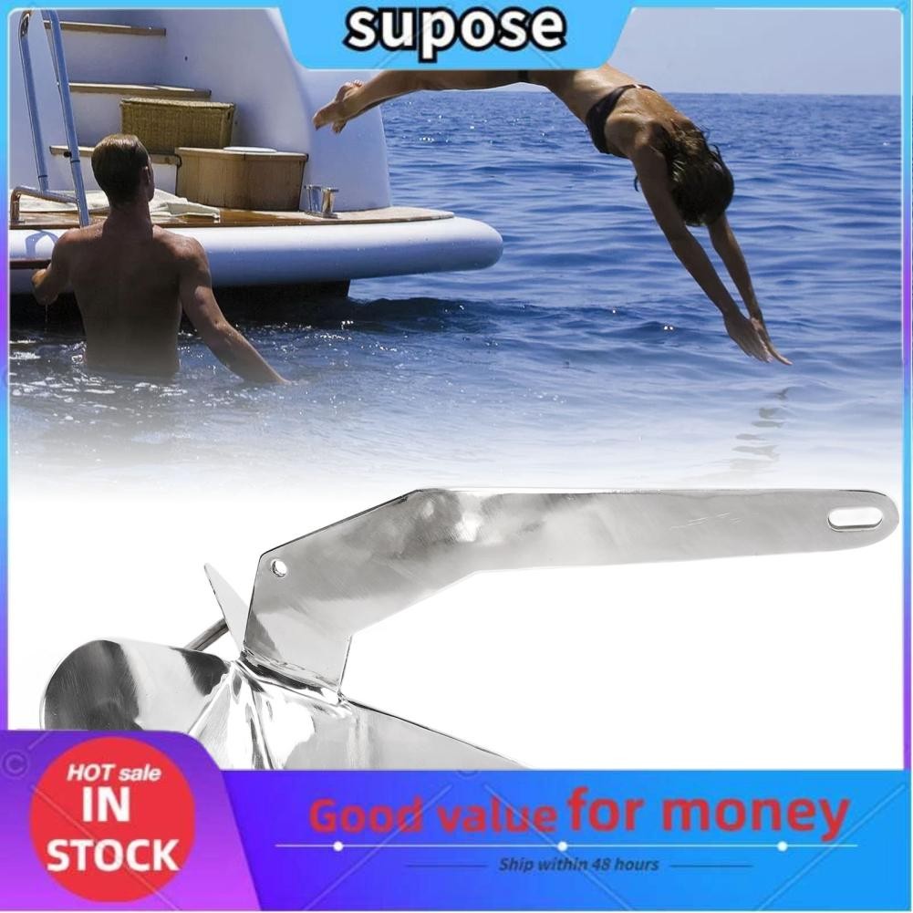 Supose Delta Style Boat Anchor 4KG Triangle Wing Type Plow for Mooring
