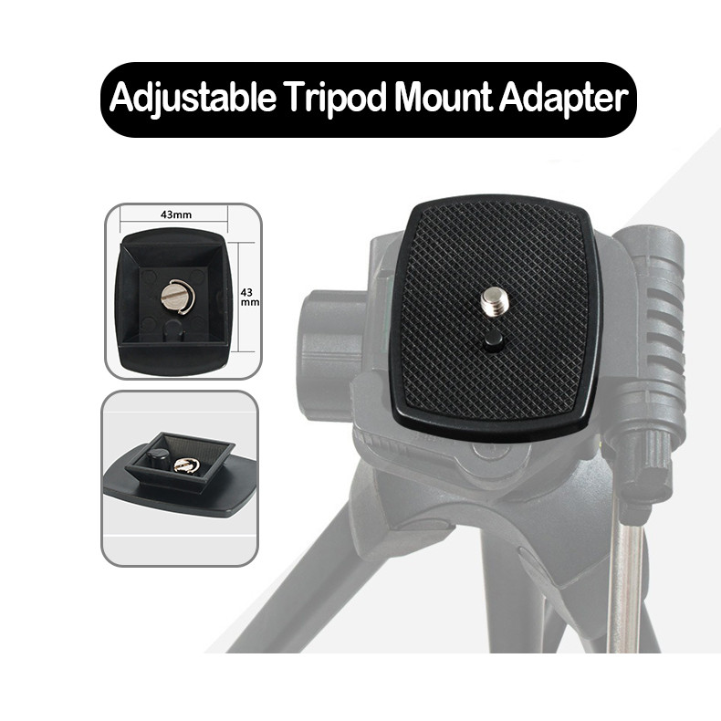 Universal Quick Release Plate for DSLR – Adjustable Tripod Adapter with ...