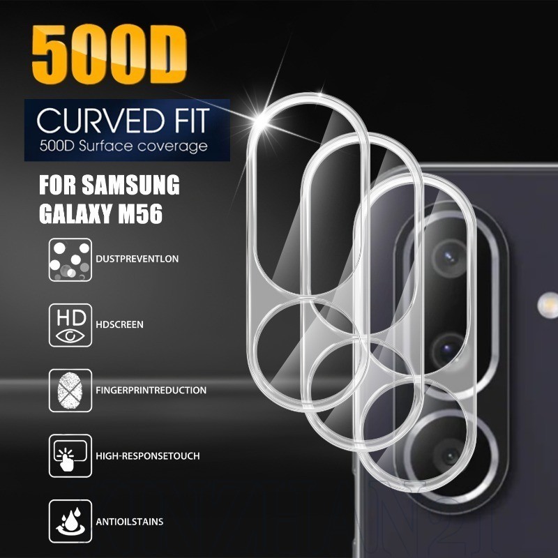 For Samsung Galaxy M56 - Tempered Glass Lens Film - Phone Rear Camera ...