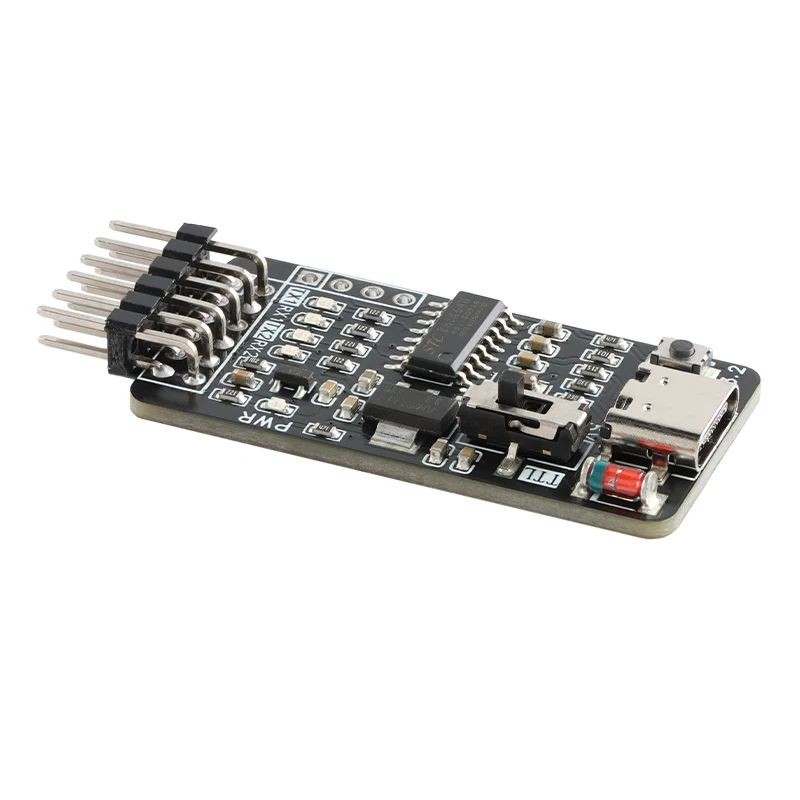 USB Type-C to Dual CDC UART Serial Port Drive Free STC Microcontroller ...