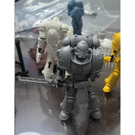 Warhammer 40K Mecha Warrior - Multi-Pose 3D Printed Robot Model Kit ...