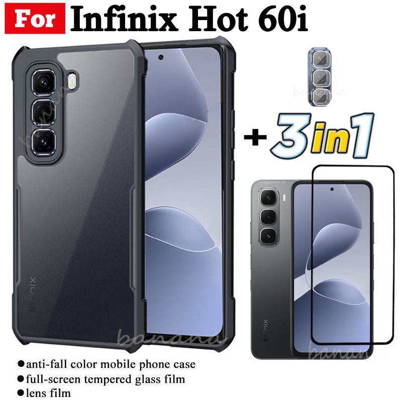 3 IN 1 Infinix Hot 60i Anti-fall Mobile Phone Case for Infinix Hot 60 ...