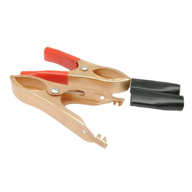 2x 75mm 30A Crocodile Alligator Clips – Battery Charger Test Lead Clips, Pair, UK