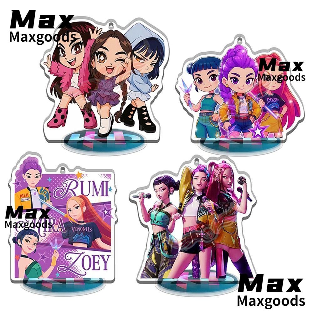 MAXG KPop Demon Hunters Standing Plates, Rumi Mira Zoe with Bead ...