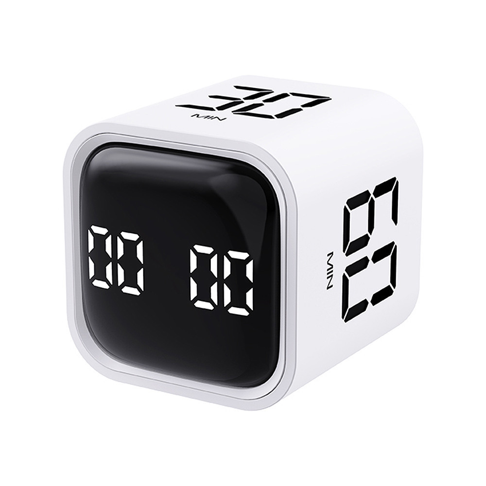 Portable Cube Timer Gravity Rotating Timer Count Up/Down Function Clock ...