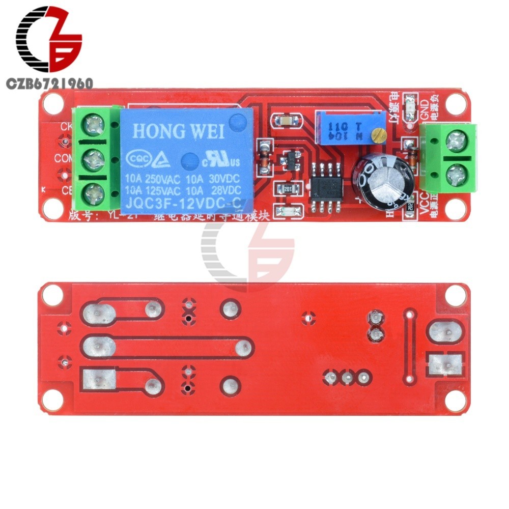 1xNE555 DC 12V Delay Relay shield Timer Switch Adjustable Module 0 To 10 Second