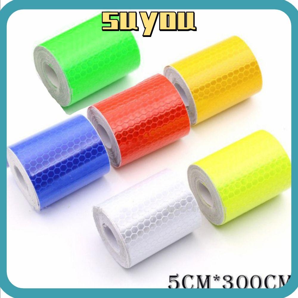 SUYO Reflective Strips Sticker Practical Safe Warning Tape Car Sticker ...