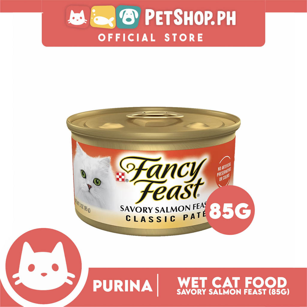 Purina Fancy Feast Classic Paste Savory Salmon Adult Wet Cat Food In Can 85g Shopee Philippines