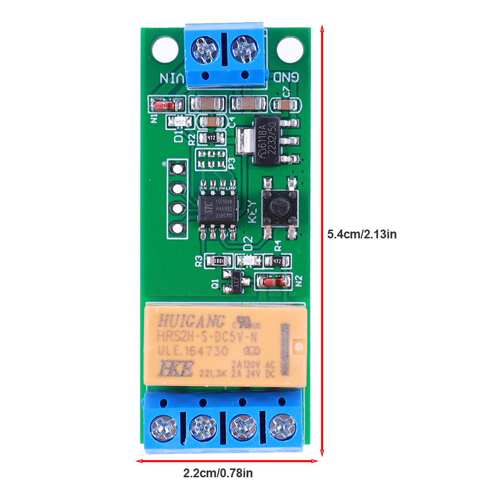 DC 5/6/9/12V Motor Reverse Polarity Module Time Adjustable Delay Relay