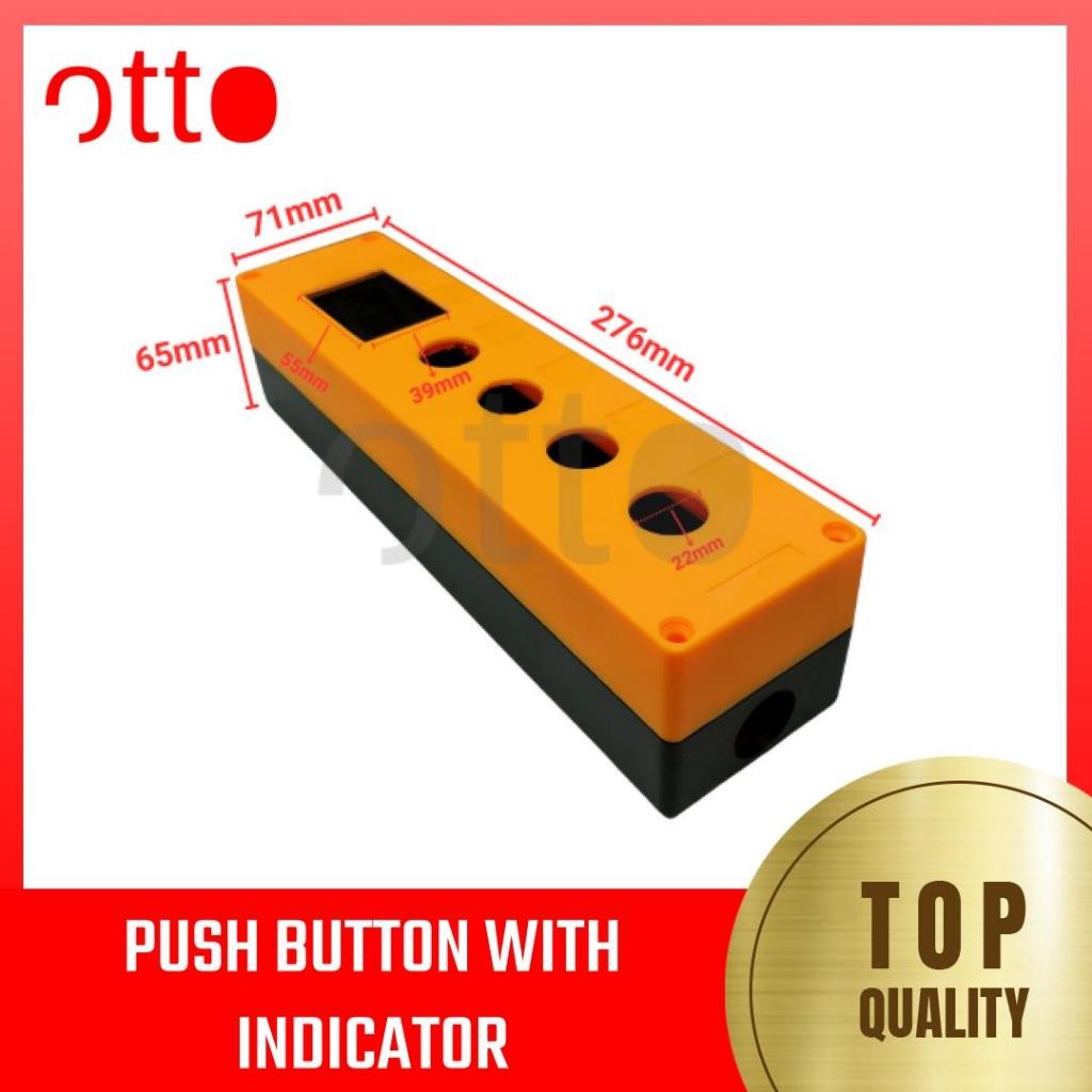 Control Push Button Box with Indicator/Segment Display 4 Holes | Shopee ...