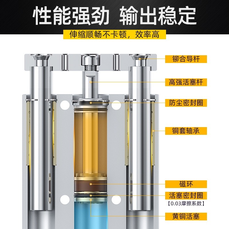 Three-axis three-rod cylinder with guide rod TCL40/50/63-10/20/25/30*40 ...