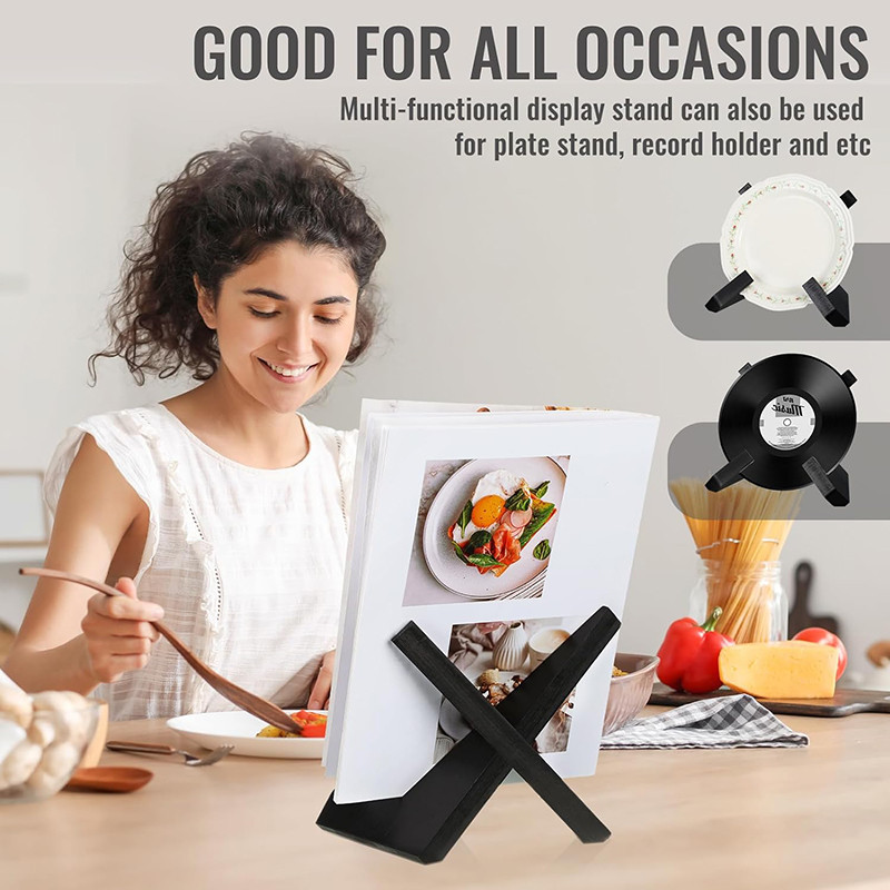 Household Wooden Restaurant Home Recipe Rack Kitchen Menu Display Rack ...