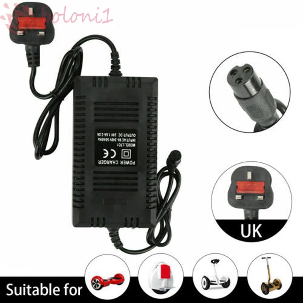 [COD] Scooter Battery Charger Mobility Electric Scooter DC 24V 1.6A For