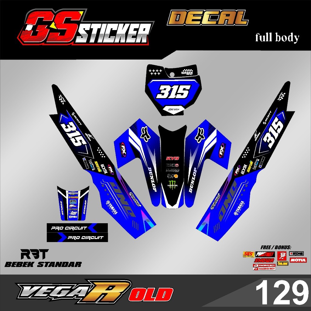 DECAL STICKER FULL BODY MOTORCYCLE RBT VEGA R OLD RBT BEBEK MODIF ...