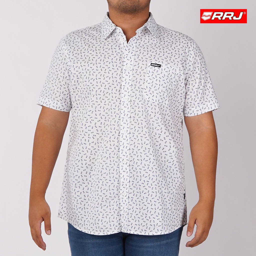 RRJ Men's Basic Woven Semibody Fitting 168760 (White) | Shopee Philippines