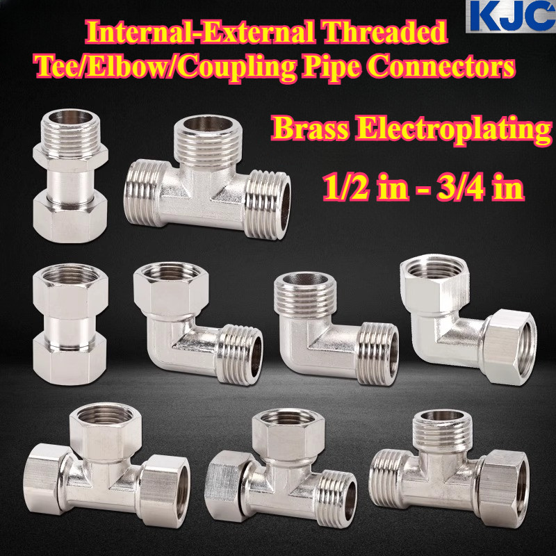 [KJC-HY] Brass Electroplating, Internal-External Threaded Tee/Elbow ...