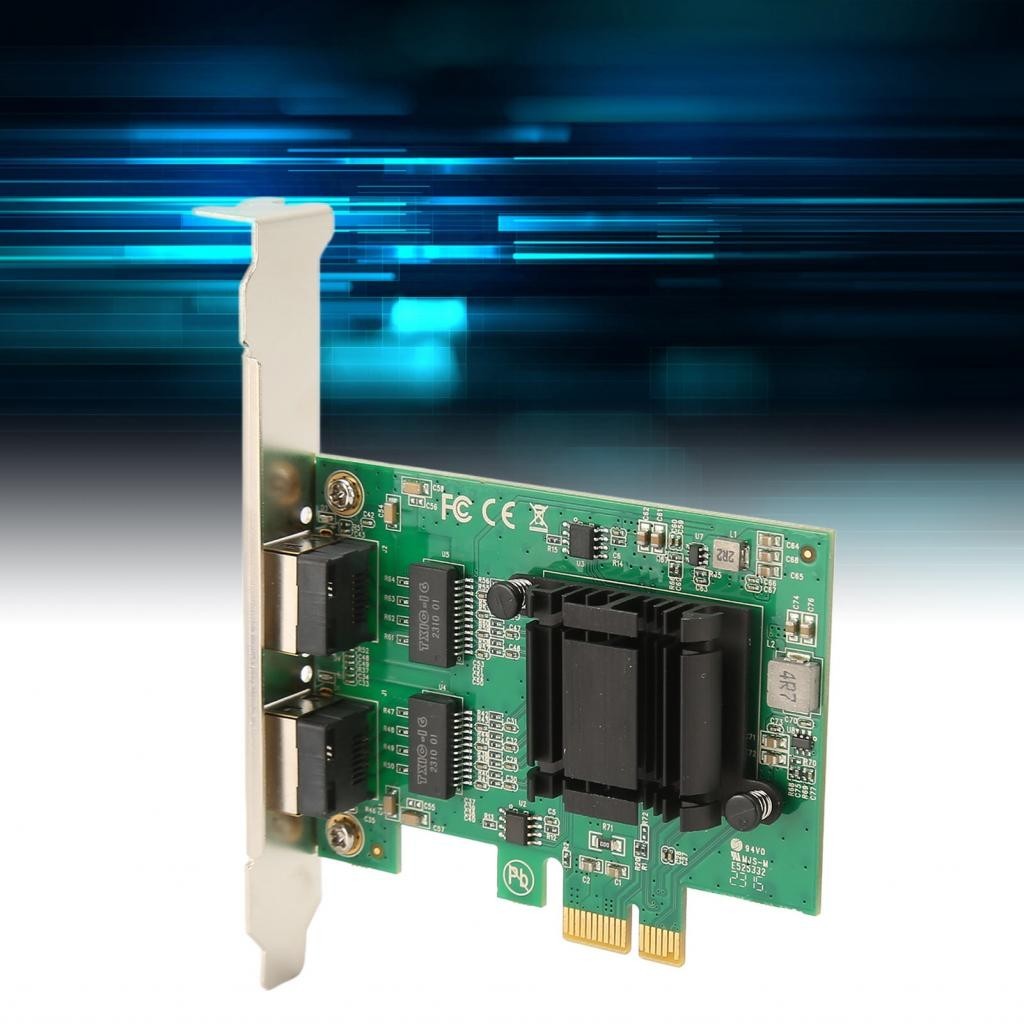 Iuxishop Dual RJ45 Server Network Card 10/100/1000Mbps Universal TXA108 ...