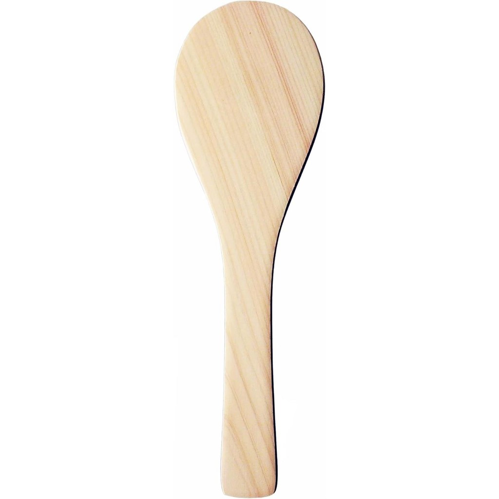 [Made in japan] Nagao Hinoki rice scoop, unpainted, 24cm, wooden, made ...