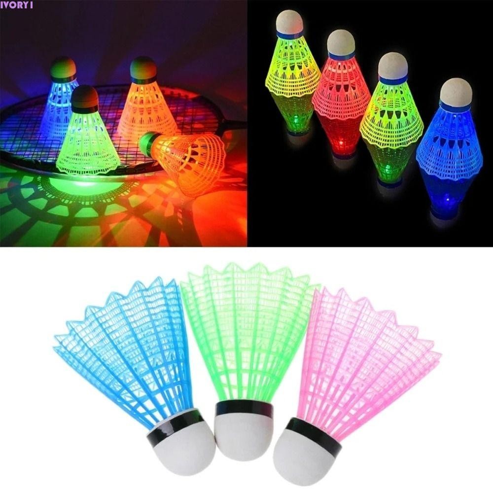 IVORY1 LED Badminton, Light-up Lighting Balls Luminous Badminton Balls ...