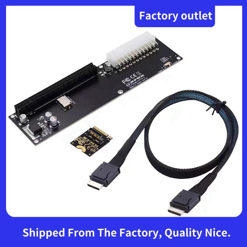 For Oculink SFF8612 SFF8611 Adapter Card PCIE 16X 2230 M.2 MKey