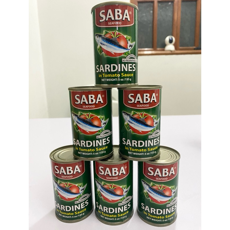HAVI VIDEO PH HAVI MART SABA SARDINES GREEN IN TOMATO SAUCE 6PCS X 155G ...
