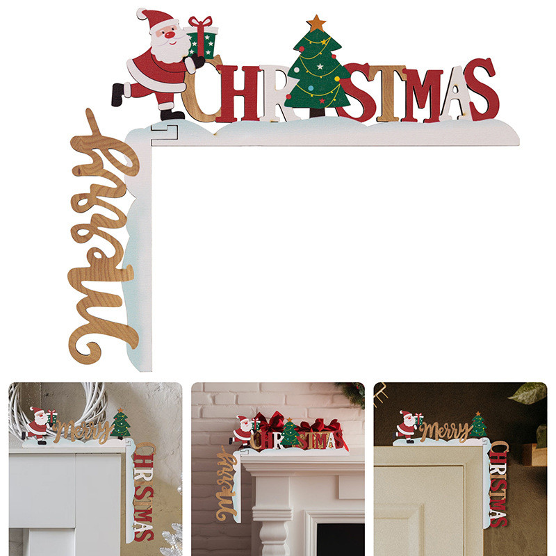 christmas decorations for home 2024 ThreeDimensional Wooden Christmas