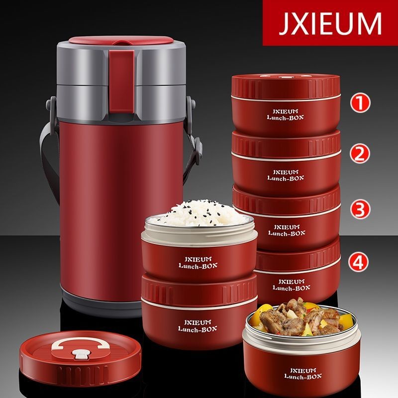 Germany24Super Long Heat Preservation Lunch Box Hours Student Large ...