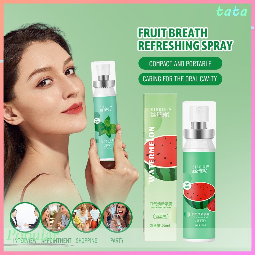 20ml Oral Refresher Spray Mouth Freshener 5 Kinds Of Fruit Flavor