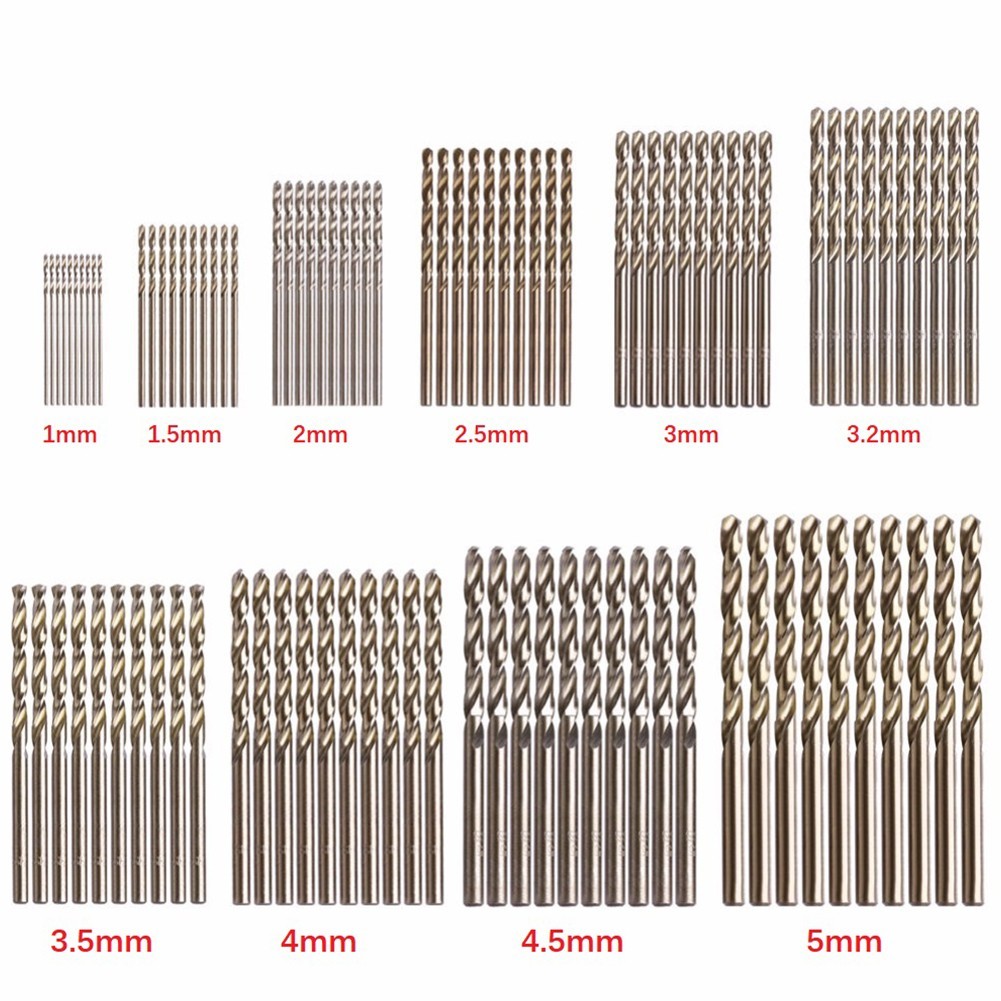 10pcs M35 Cobalt HSS Drill Bit For Stainless Steel Drilling ...