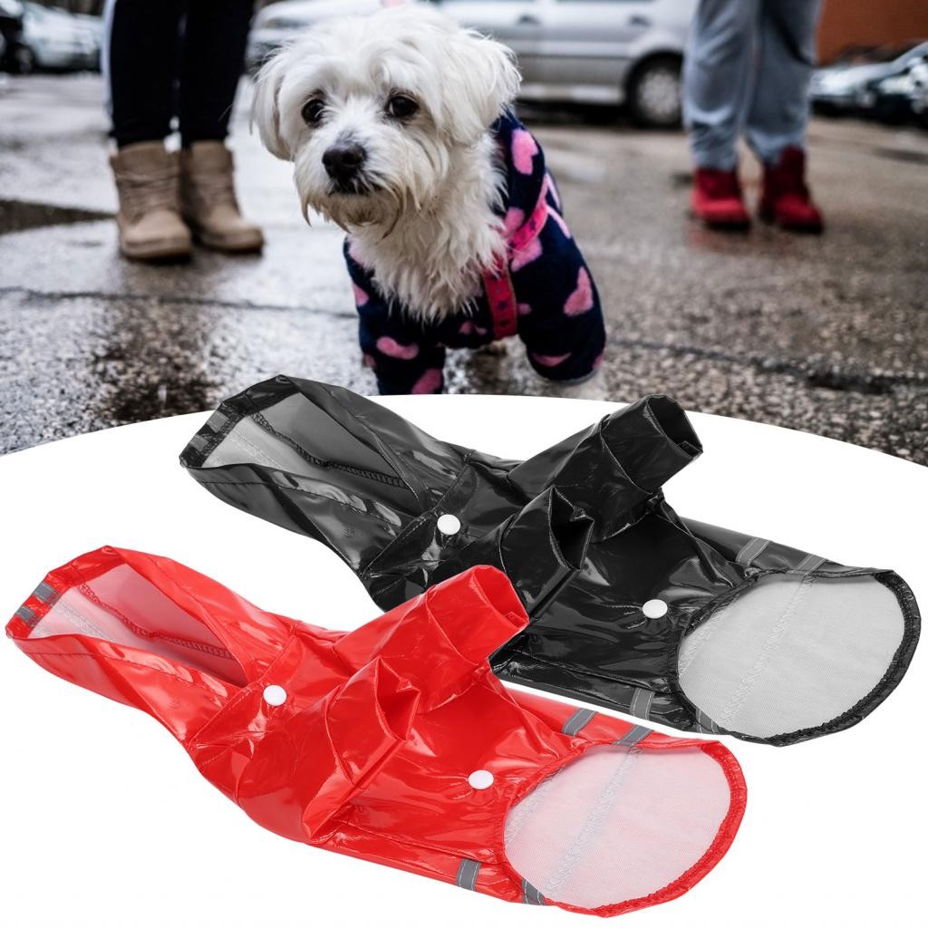 Henye Dog Hooded Rainwear Raincoat Breathable Soft Fabric Reflective