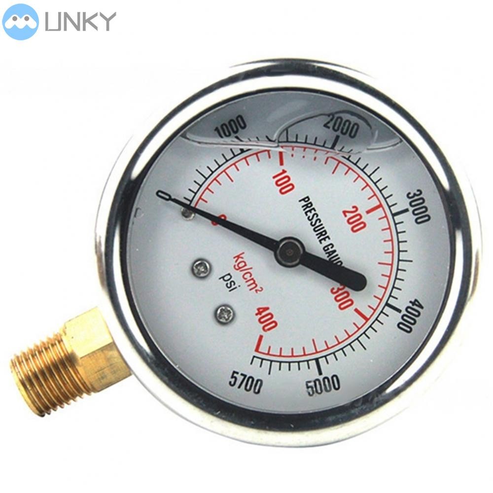 【UNK】Stainless Steel Hydraulic Pressure Gauge with Glycerin Filling 14
