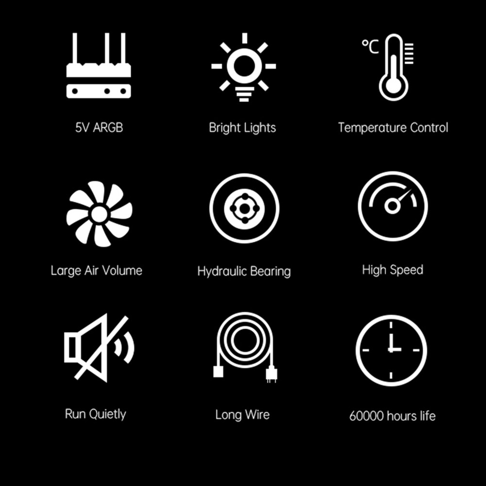 [bigbag.ph] Water Cooling 12V 4 Pin PWM 5V 3Pin ARGB 120mm Aura Sync PC