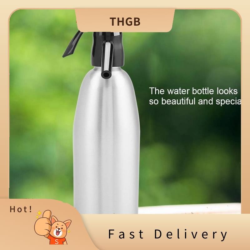 Soda Water Bottle 1L Portable Soda Syphon Bottle Soda Maker with