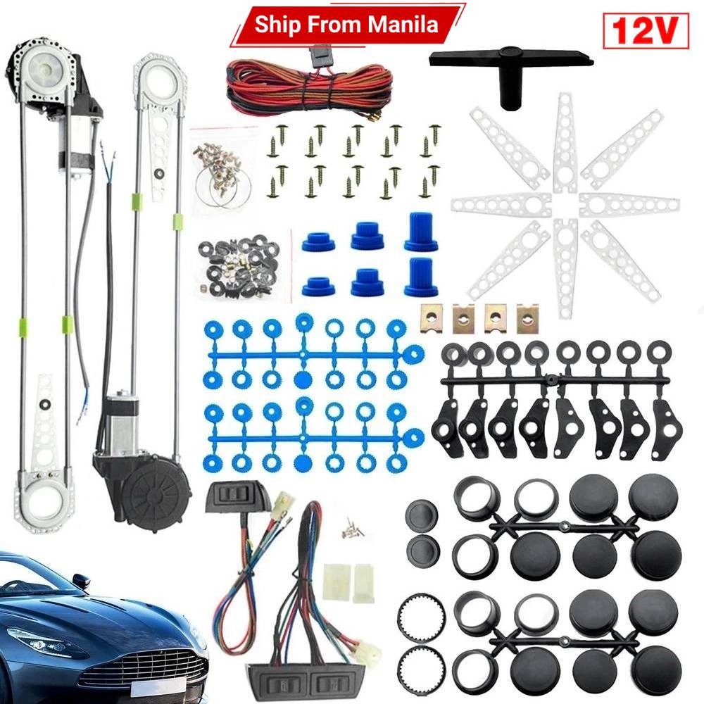 DC12V Universal 2Doors Power Window Conversion Kit with Manual Electric ...