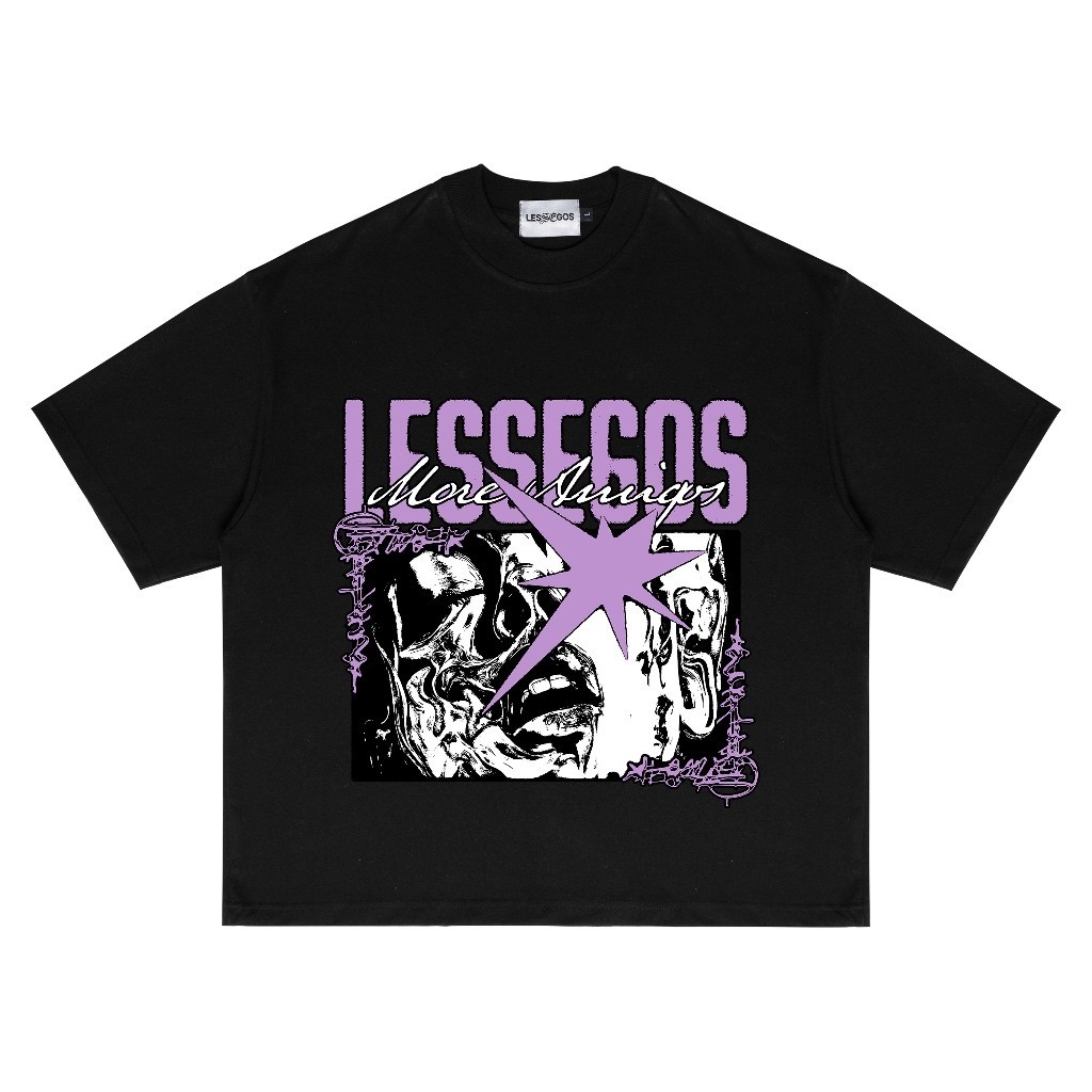 Lessegos Boxy Tshirt Fury Heavy Weight 16s Black distro men's t shirt ...