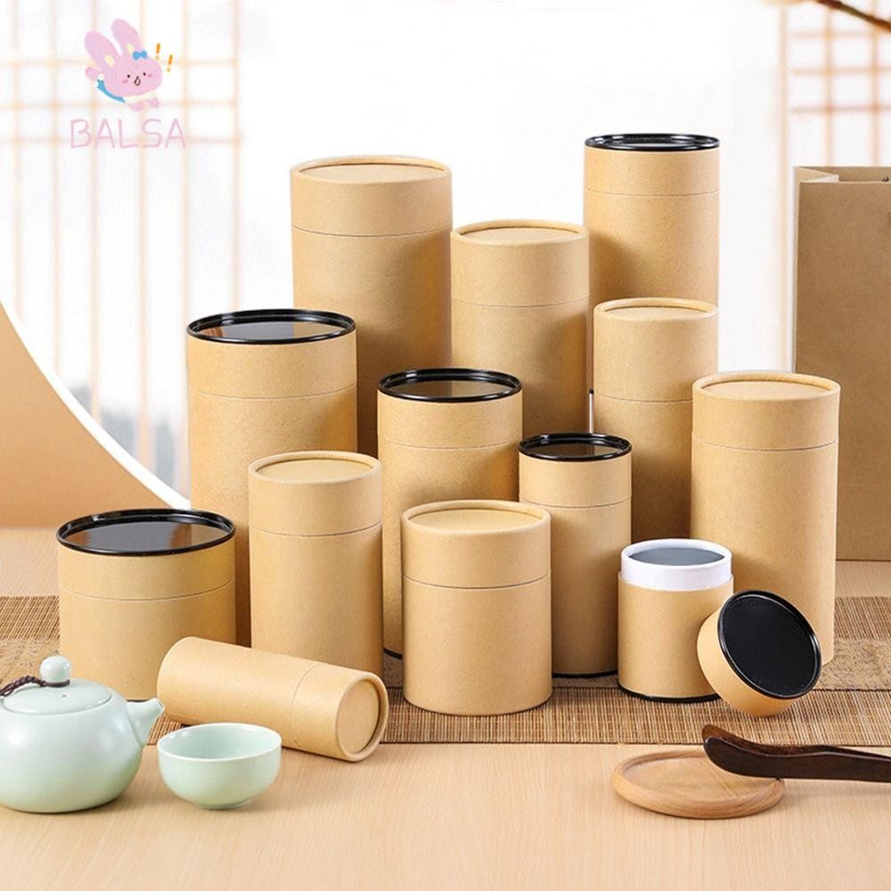 BALSA Packaging Boxes, Kraft Paper Multiple Sizes Round Tube ...