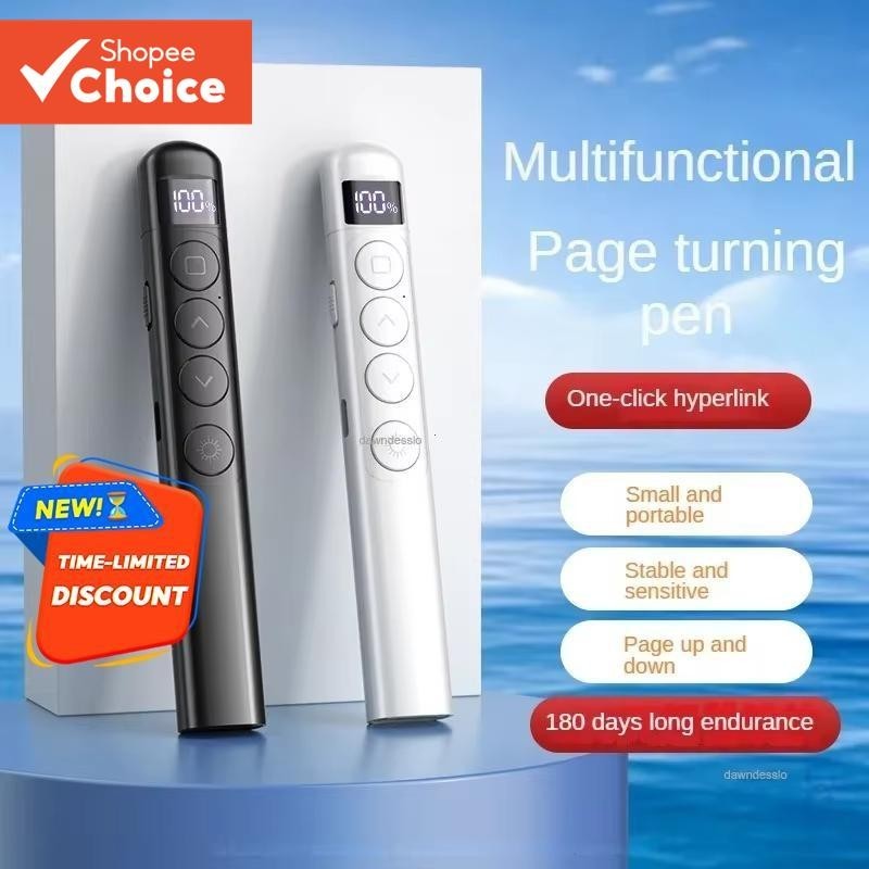 Presenter Pointer Clicker PPT Presentation Pen Type-C Rechargeable with ...