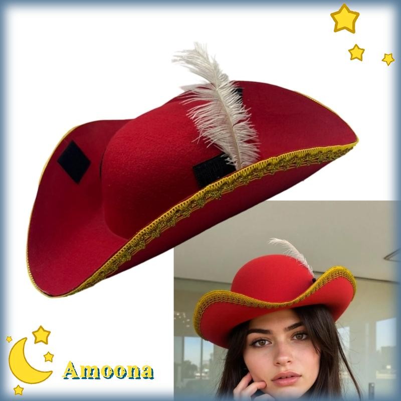 AMOONA Golden Lace Kids Pirate Cosplay Party Stylish Caps for Pretend ...