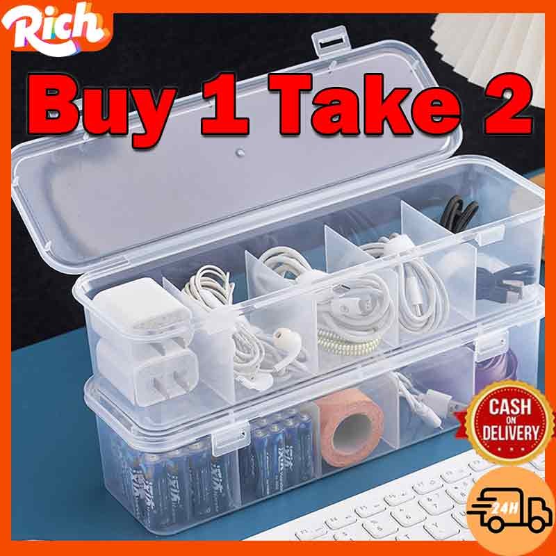 Data Cable Storage Box Medicine Organizer Desktop Multifunction Charger ...