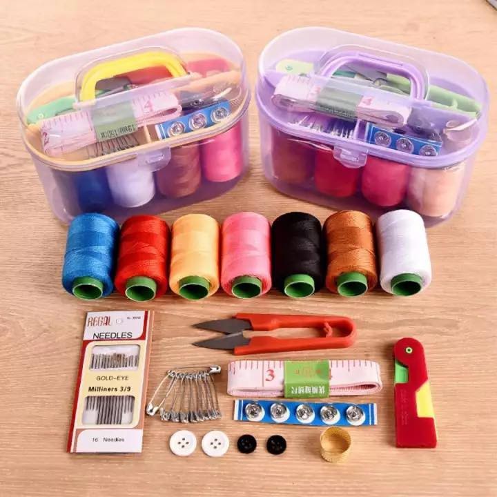 DM Sewing Kit Needle Box Set 10 in1 Household Sewing Tools Portable ...
