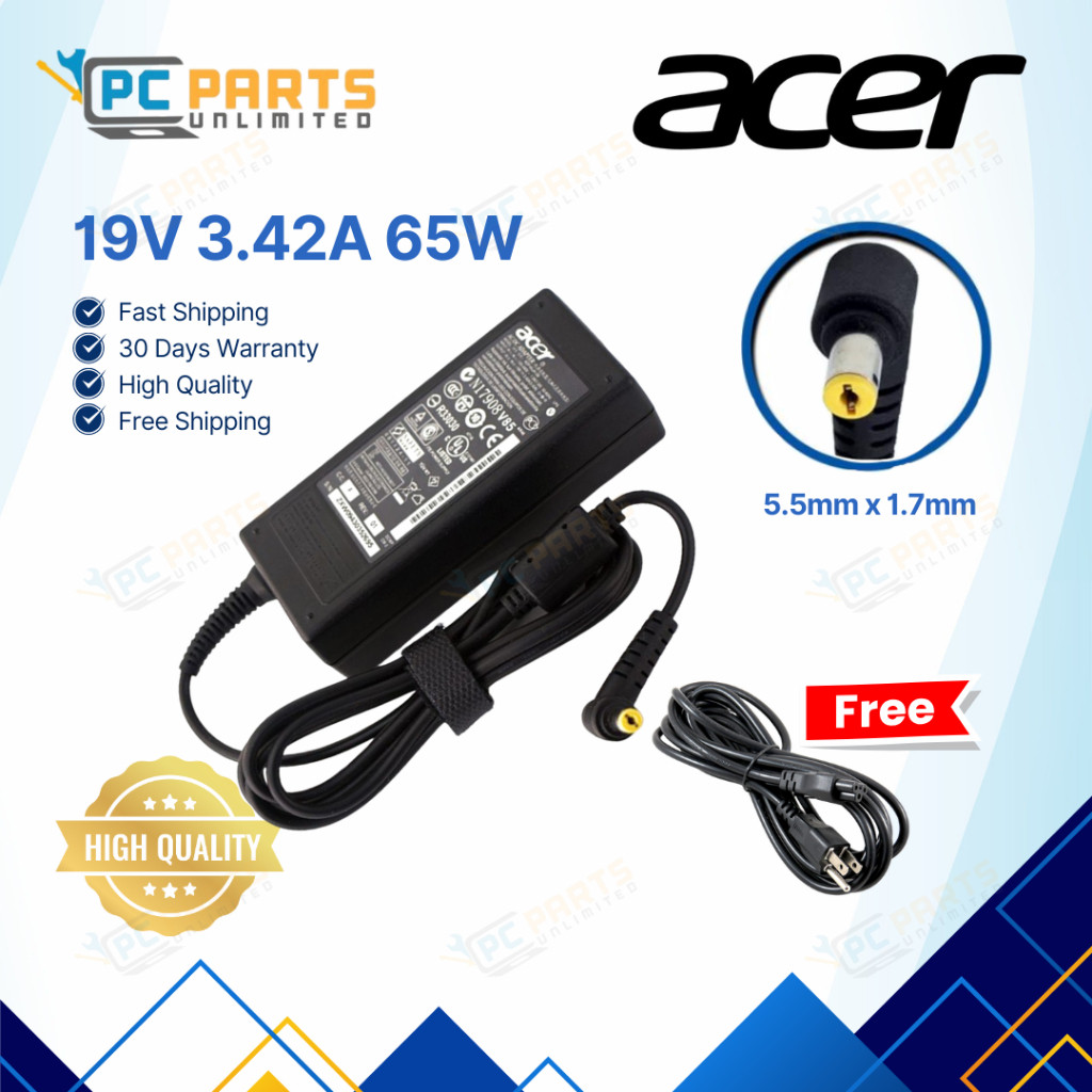 Chargeur ACER ASPIRE 5745Z 19V 3.42A 65W - Compatible Haute Qualité