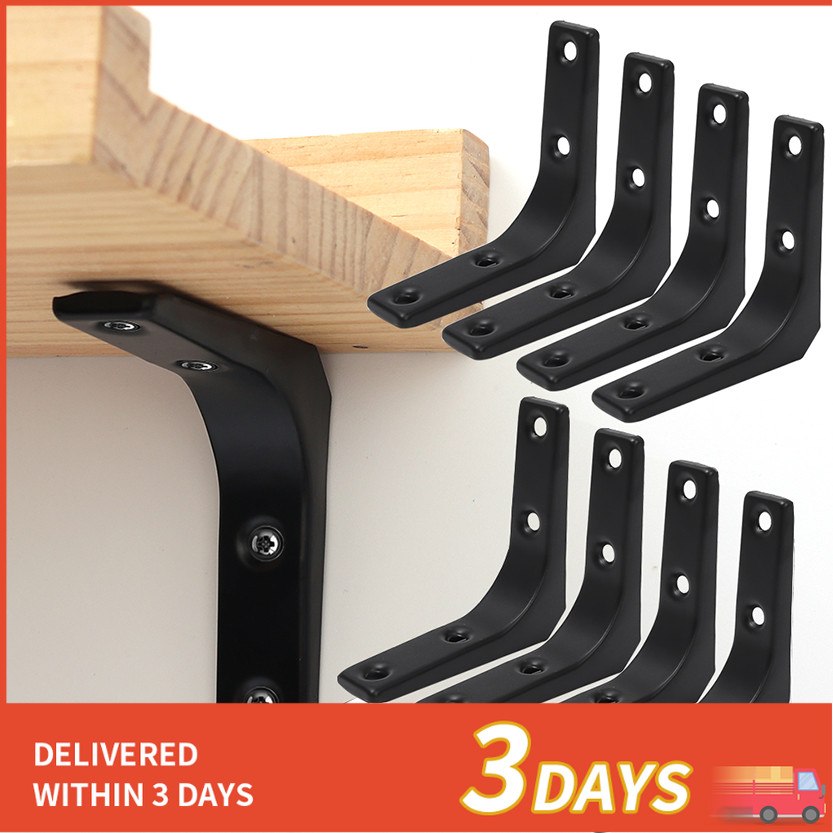 Multipurpose Stainless Steel Partition Rack / L-Shaped Fixed Bracket ...